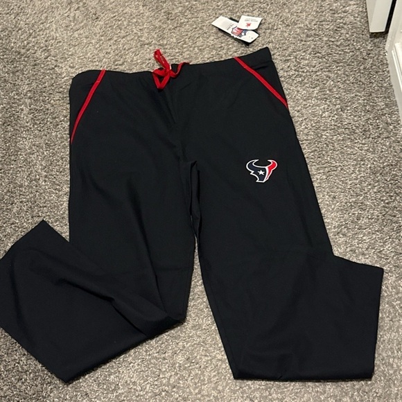 NFL Pants - Houston Texans Black Scrubs /Lounge Pants Size Sz Small
